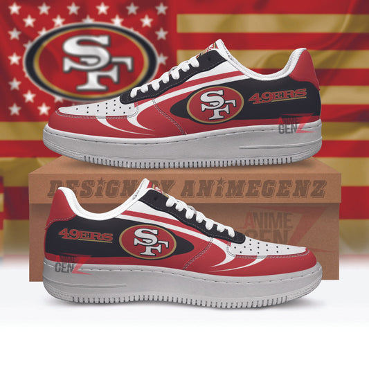 San Francisco 49ers Air Sneakers NFL Custom Sports Shoes