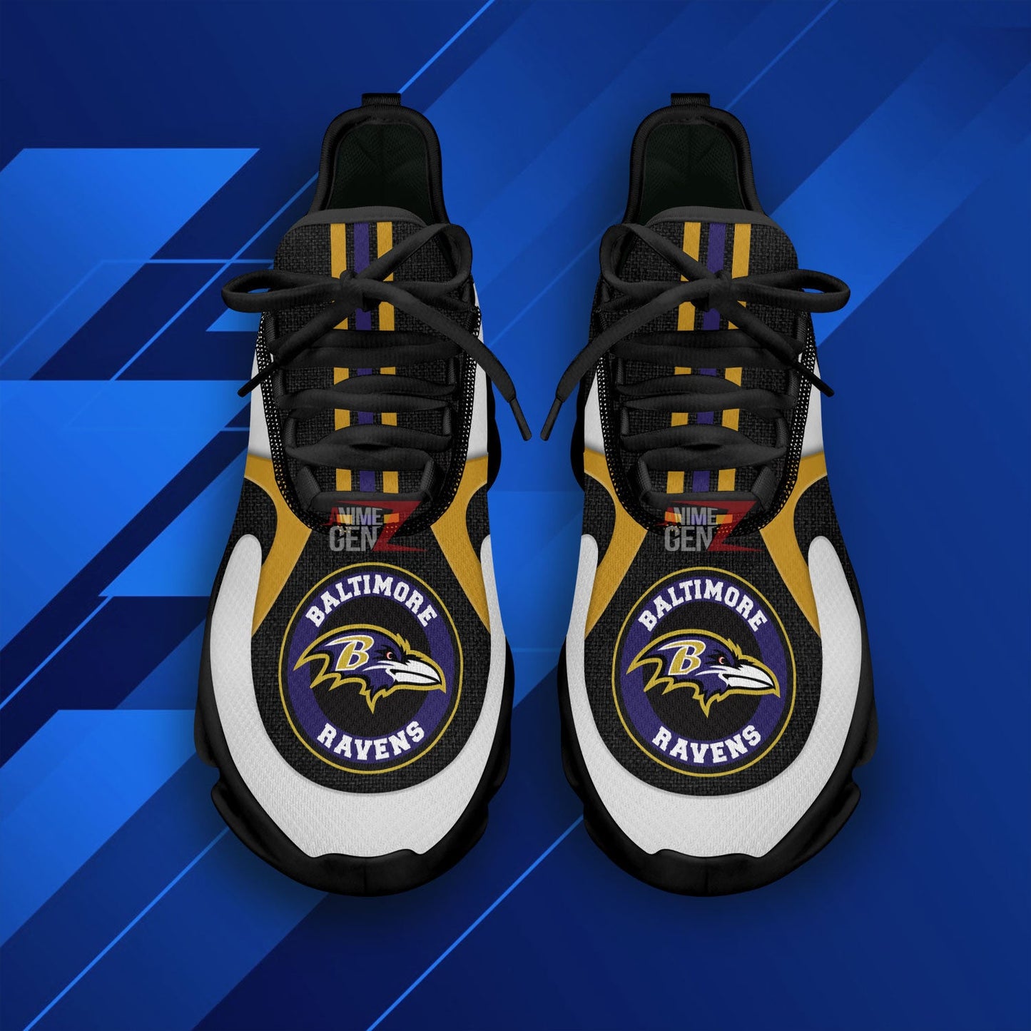 Baltimore Ravens Clunky Sneakers NFL Custom Sport Shoes