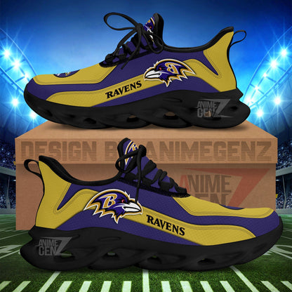 Baltimore Ravens Clunky Sneakers NFL Custom Sport Shoes