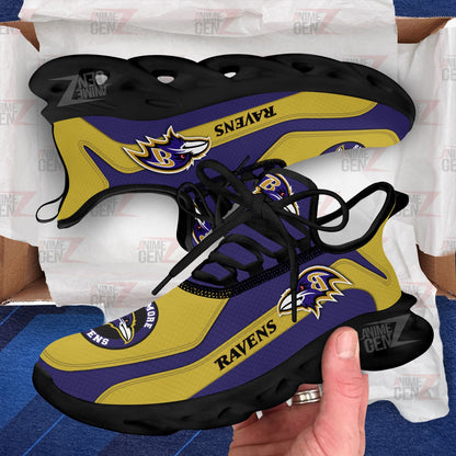 Baltimore Ravens Clunky Sneakers NFL Custom Sport Shoes