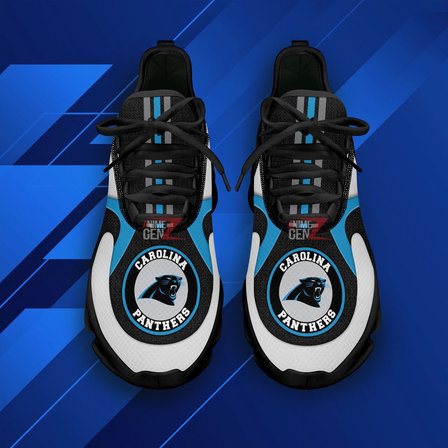 Carolina Panthers Clunky Sneakers NFL Custom Sport Shoes