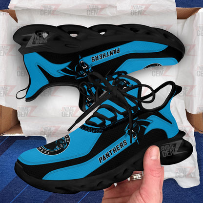 Carolina Panthers Clunky Sneakers NFL Custom Sport Shoes