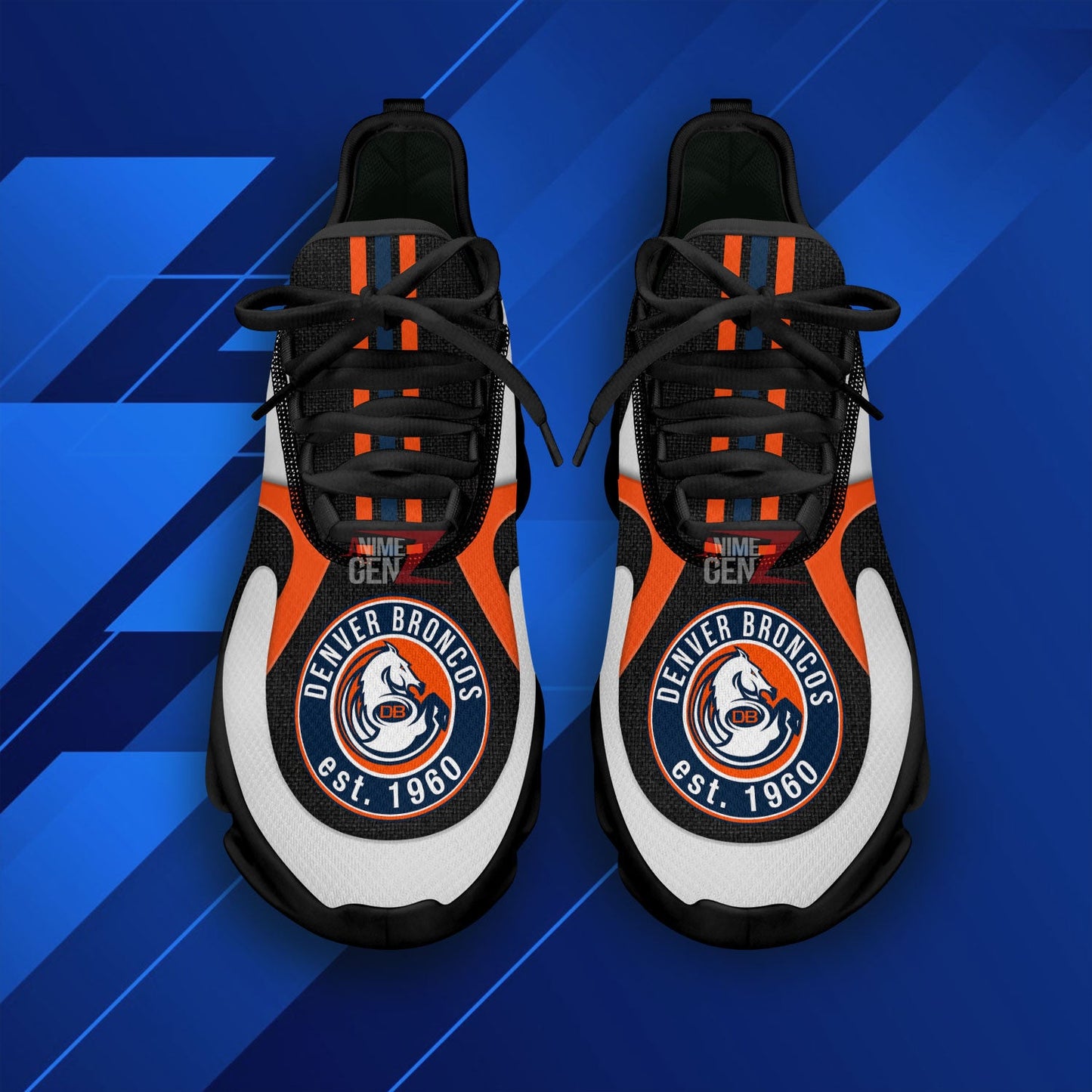 Denver Broncos Clunky Sneakers NFL Custom Sport Shoes