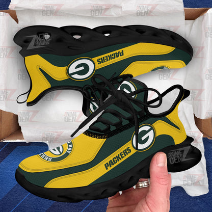 Green Bay Packers Clunky Sneakers NFL Custom Sport Shoes