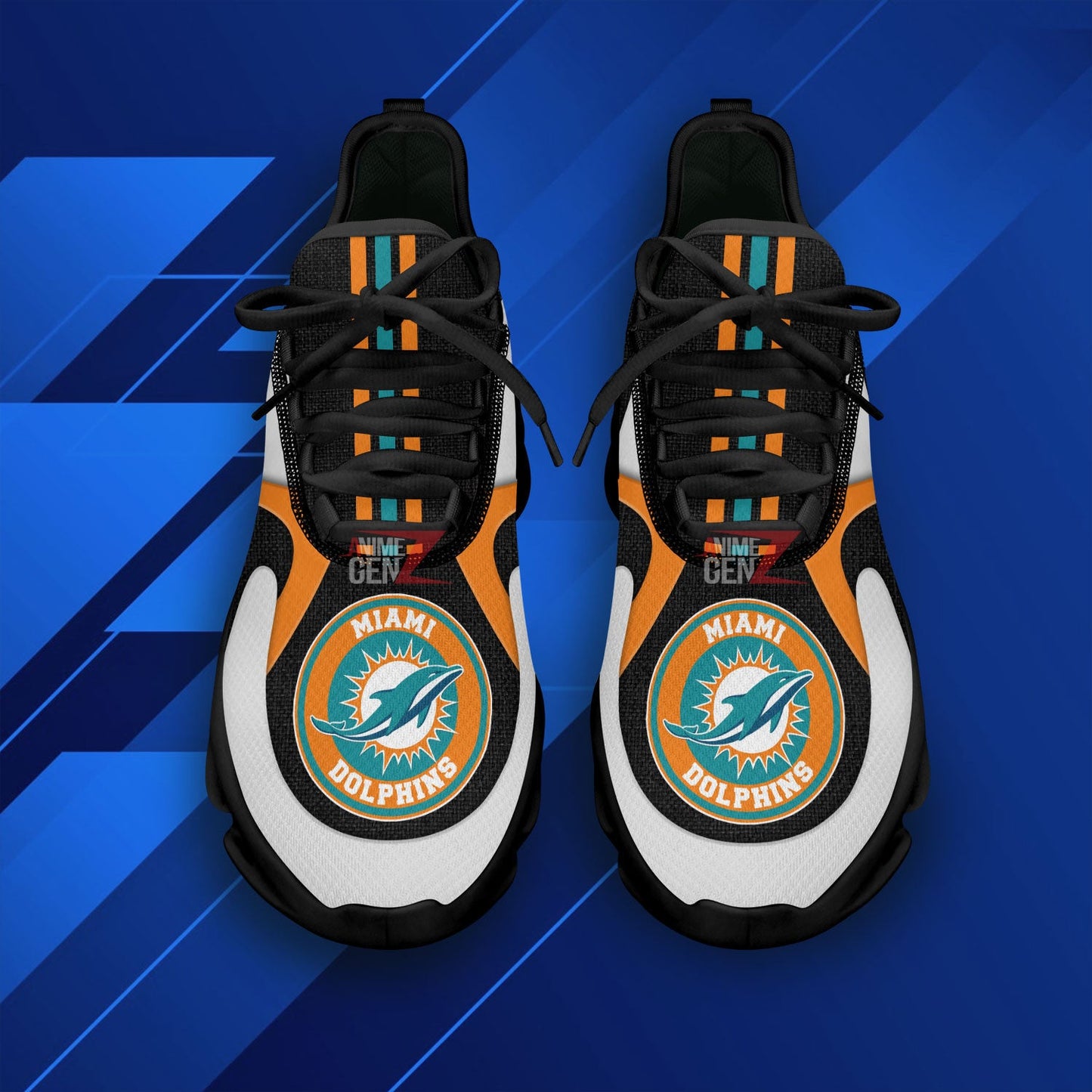 Miami Dolphins Clunky Sneakers NFL Custom Sport Shoes