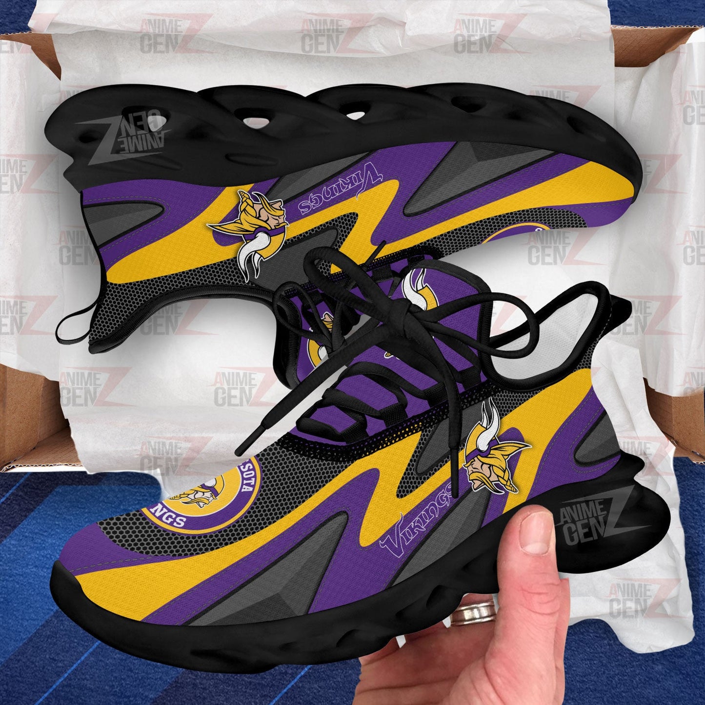 Minnesota Vikings Clunky Sneakers NFL Custom Sport Shoes