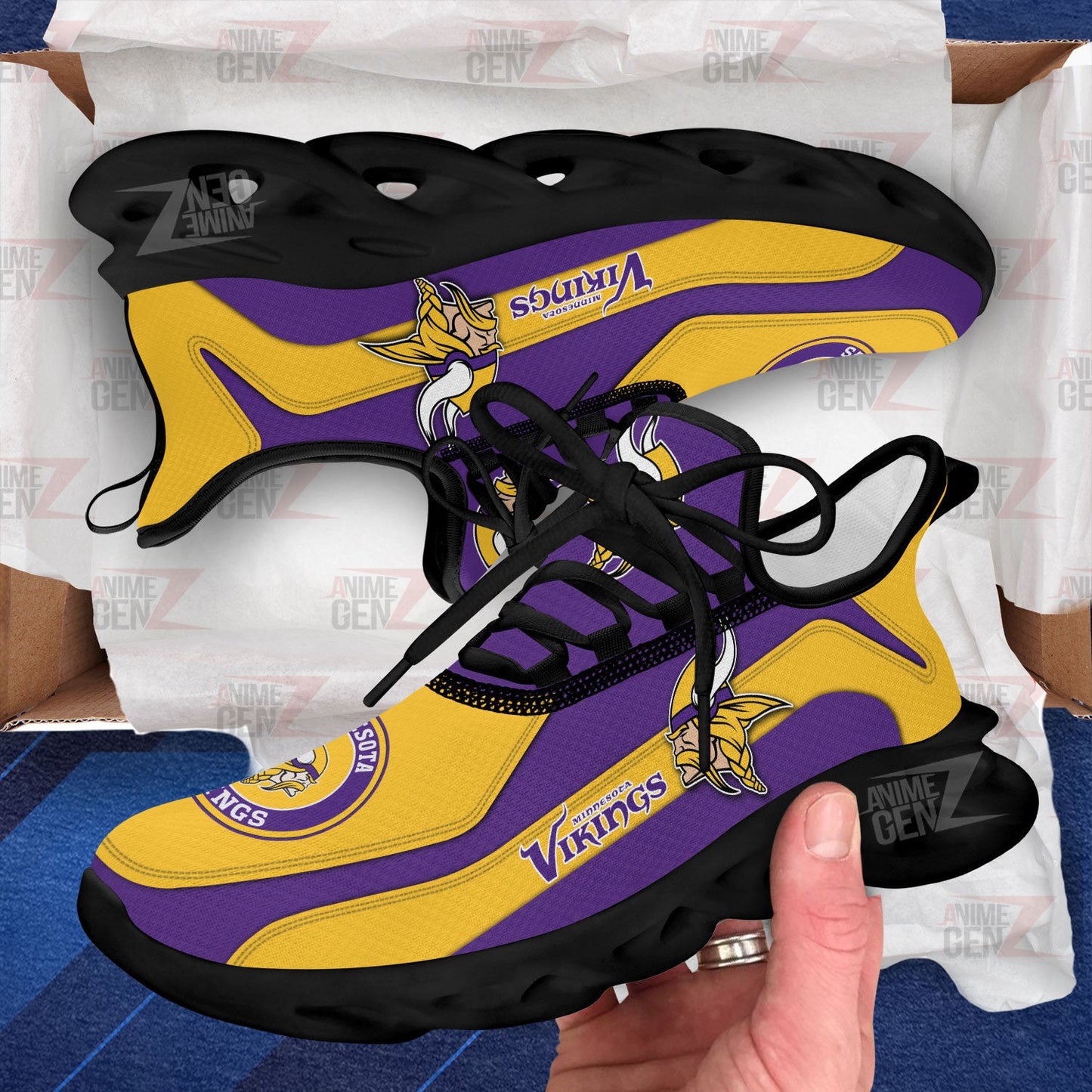 Minnesota Vikings Sneakers NFL Custom Sport Shoes
