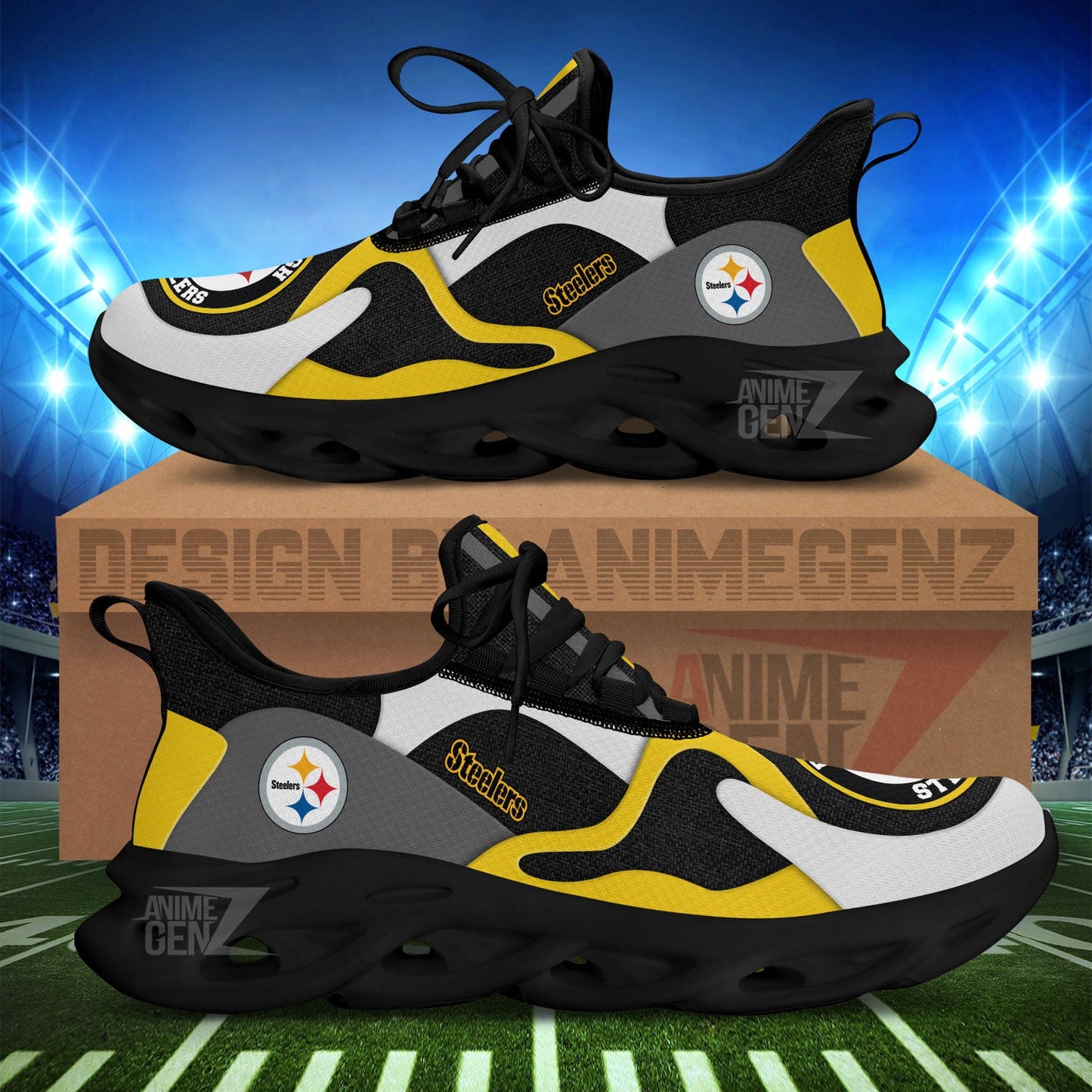 Pittsburgh Steelers Clunky Sneakers NFL Custom Sport Shoes