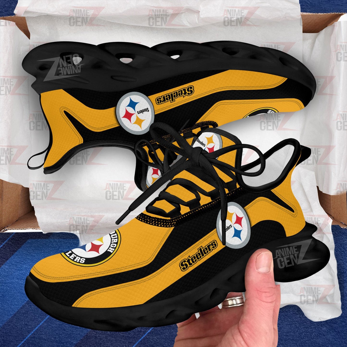 Pittsburgh Steelers Clunky Sneakers NFL Custom Sport Shoes