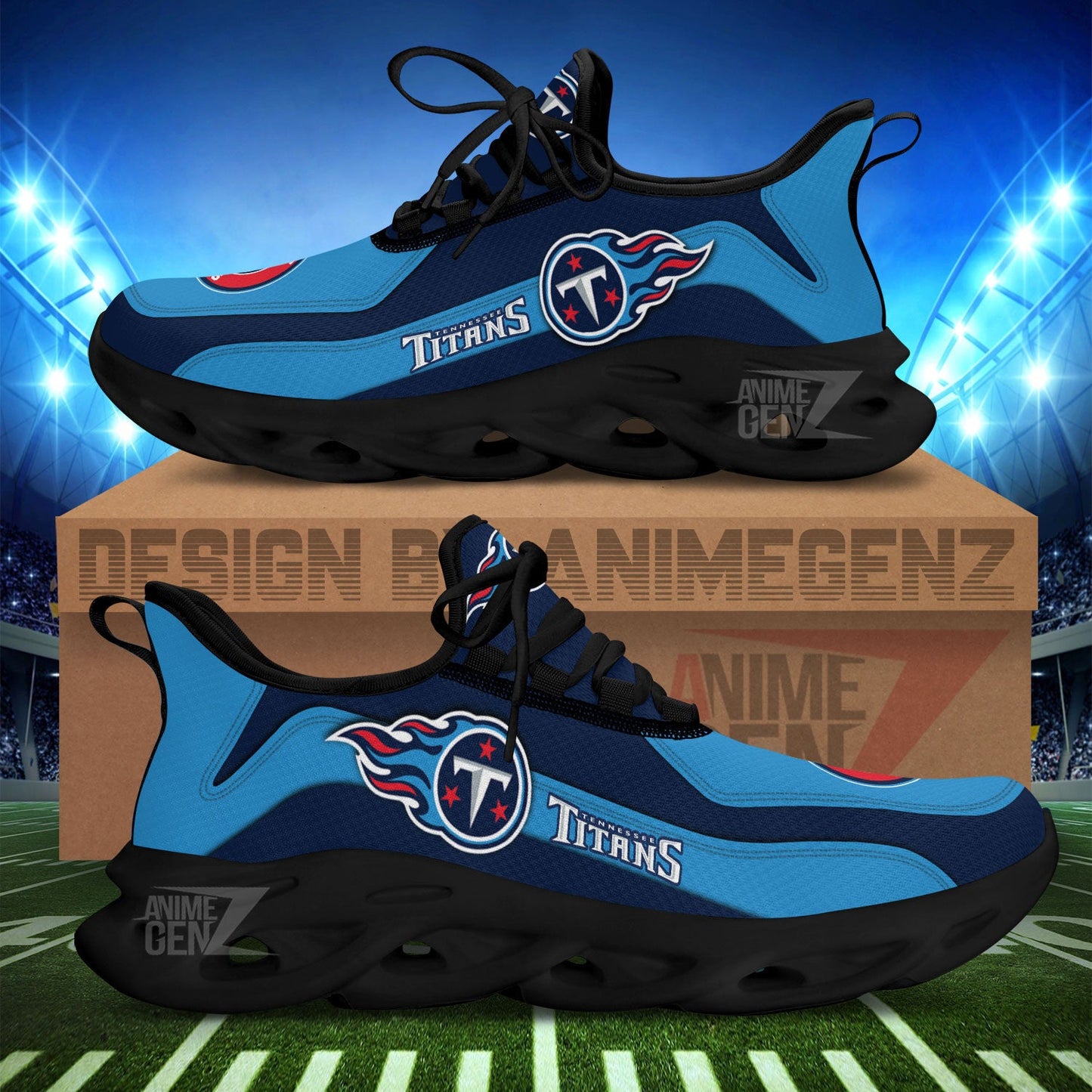 Tennessee Titans Clunky Sneakers NFL Custom Sport Shoes