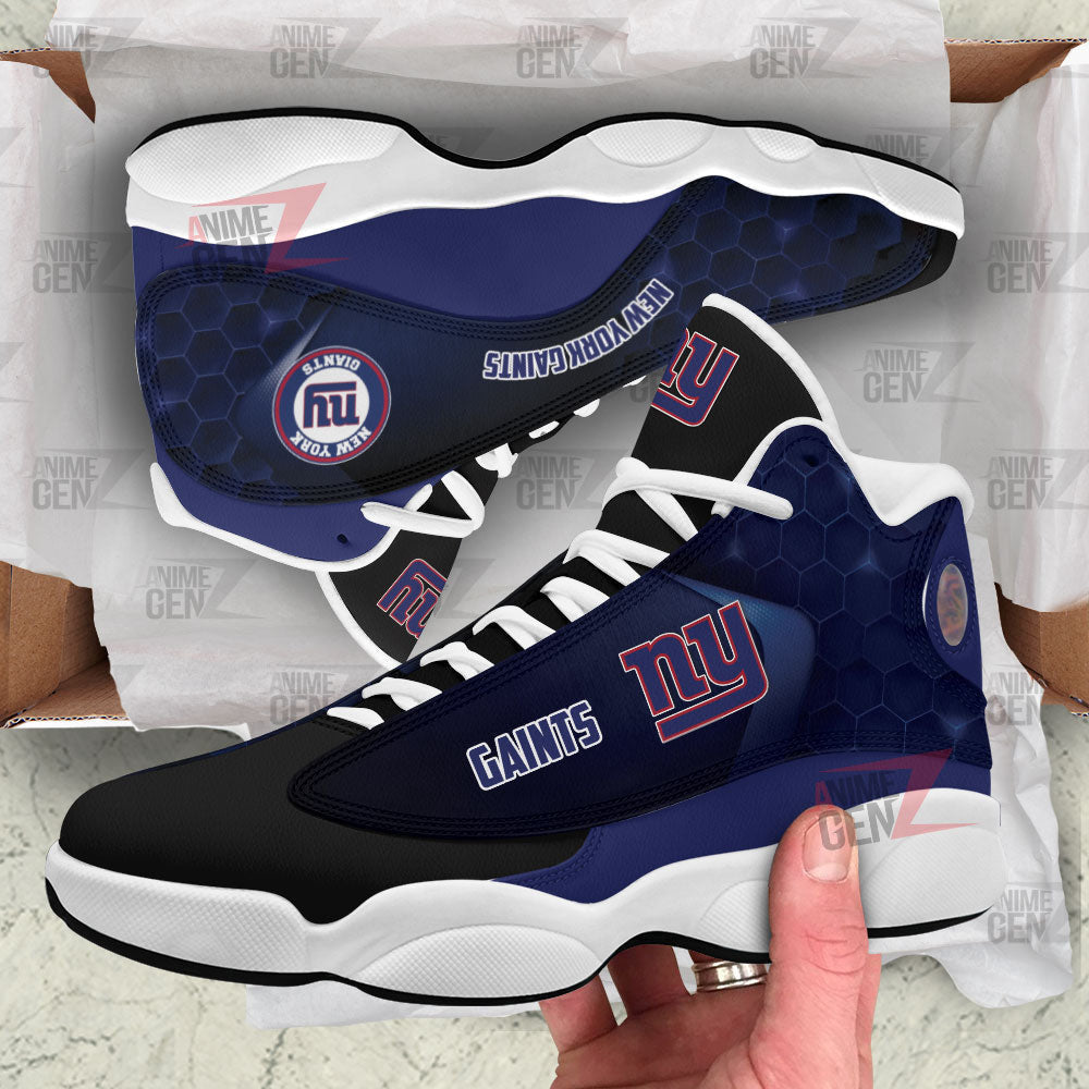 New York Gaints Air Jordan 13 Sneakers NFL Custom Sport Shoes