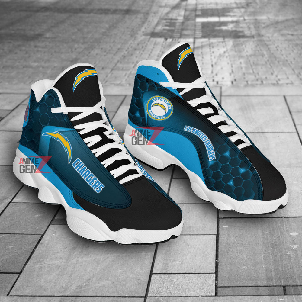 Los Angeles Chargers Air Jordan 13 Sneakers NFL Custom Sport Shoes