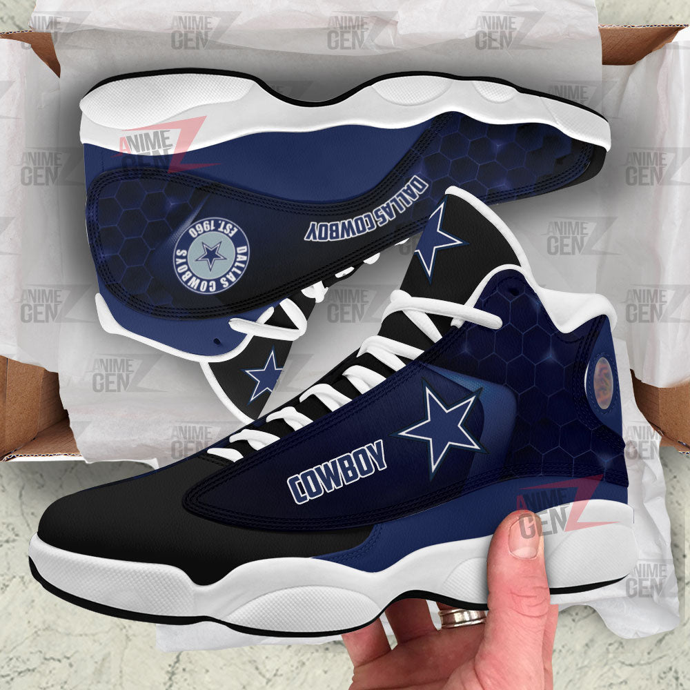 Dallas Cowboy Air Jordan 13 Sneakers NFL Custom Sport Shoes