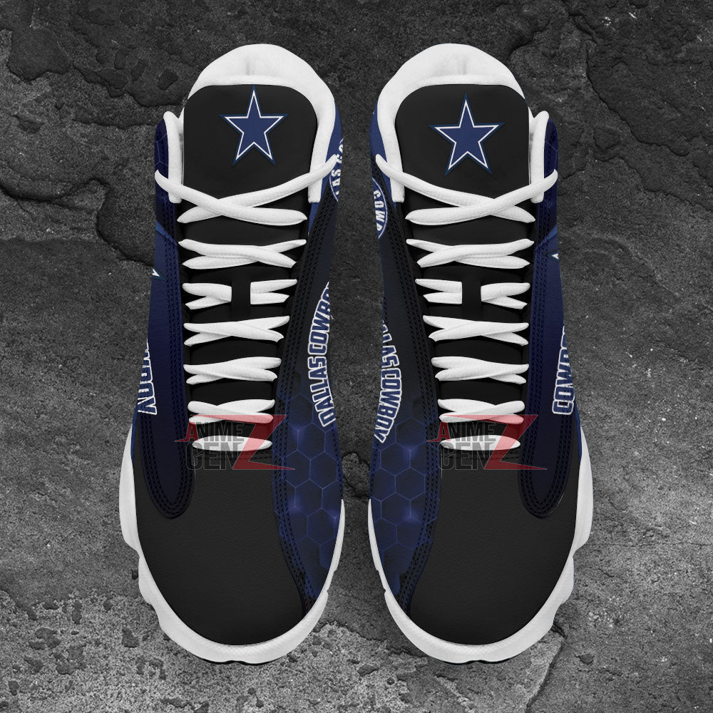 Dallas Cowboy Air Jordan 13 Sneakers NFL Custom Sport Shoes
