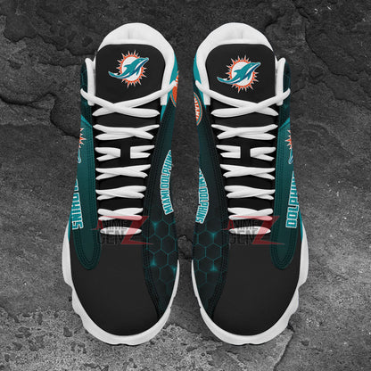 Miami Dolphins Air Jordan 13 Sneakers NFL Custom Sport Shoes