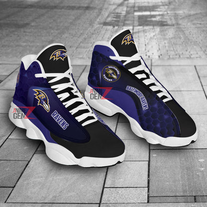 Baltimore Ravens Air Jordan 13 Sneakers NFL Custom Sport Shoes