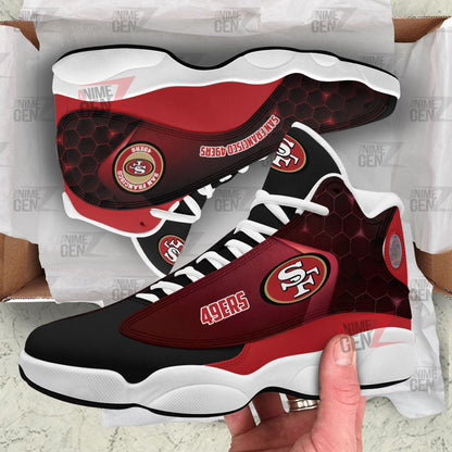 San Francisco 49ers Air Jordan 13 Sneakers NFL Custom Sport Shoes