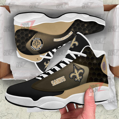 New Orleans Saints Air Jordan 13 Sneakers NFL Custom Sport Shoes Th221001-02