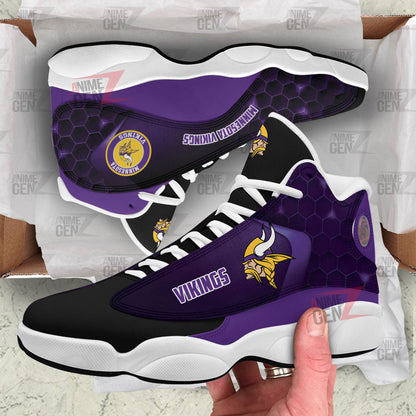 Minnesota Vikings Air Jordan 13 Sneakers NFL Custom Sport Shoes