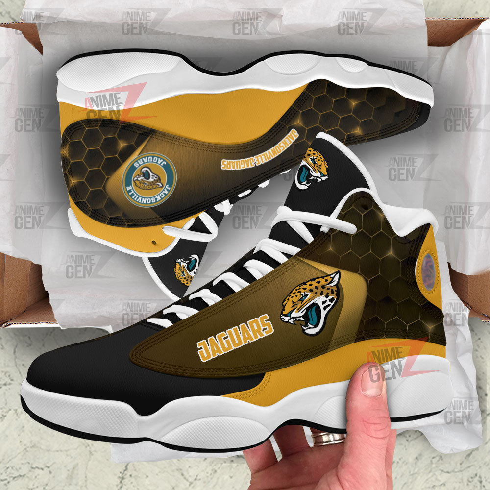 Jacksonville Jaguars Air Jordan 13 Sneakers NFL Custom Sport Shoes