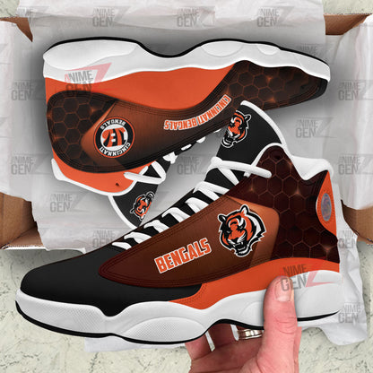 Cincinnati Bengals Air Jordan 13 Sneakers NFL Custom Sport Shoes