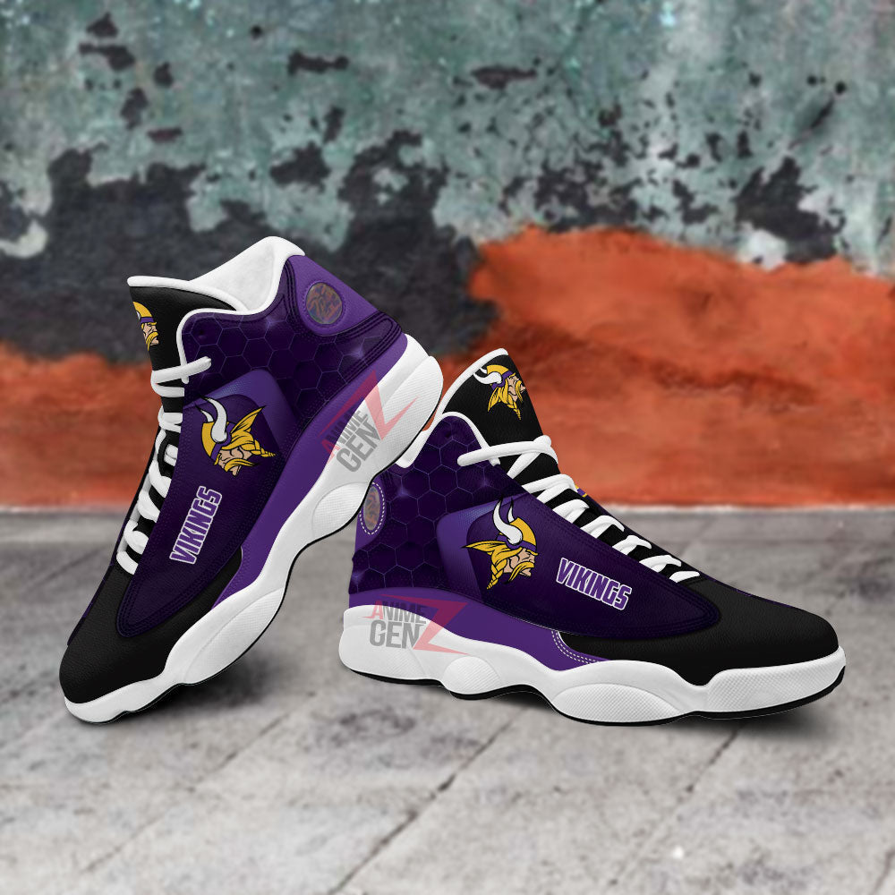 Minnesota Vikings Air Jordan 13 Sneakers NFL Custom Sport Shoes