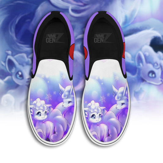 Pokemon Vulpix Alola Slip-on Shoes Custom Anime Sneakers