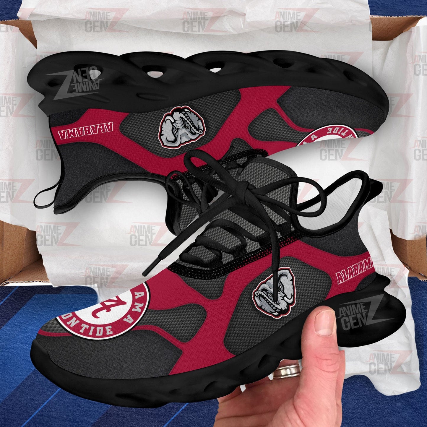 Alabama Crimson Tide Sneakers NFL Custom Sports Shoes