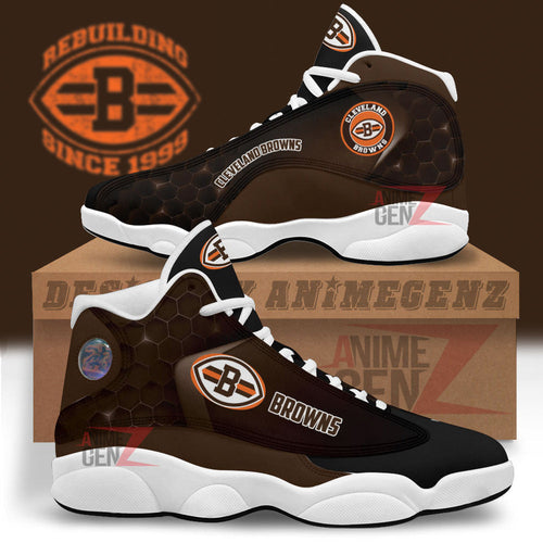 Cleveland Browns Air Jordan 13 Sneakers NFL Custom Sport Shoes