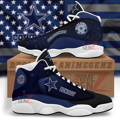 Dallas Cowboy Air Jordan 13 Sneakers NFL Custom Sport Shoes