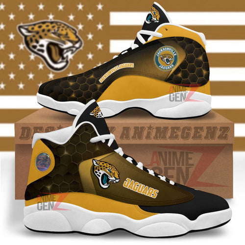 Jacksonville Jaguars Air Jordan 13 Sneakers NFL Custom Sport Shoes