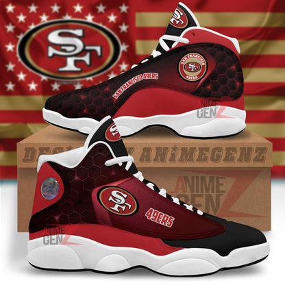 San Francisco 49ers Air Jordan 13 Sneakers NFL Custom Sport Shoes