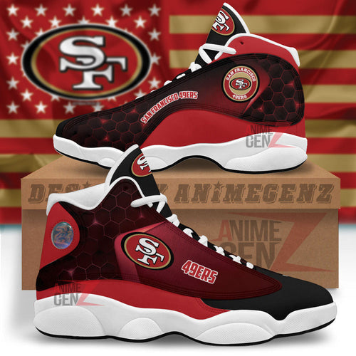 San Francisco 49ers Air Jordan 13 Sneakers NFL Custom Sport Shoes