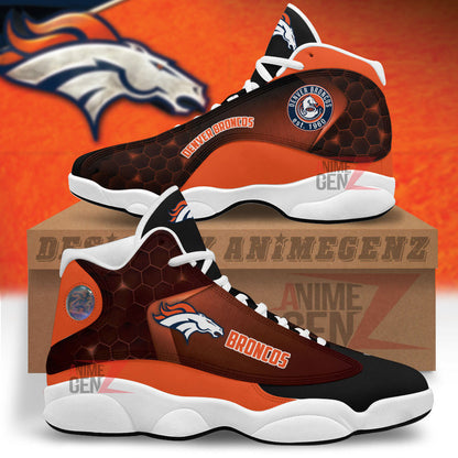 Denver Broncos Air Jordan 13 Sneakers NFL Custom Sport Shoes
