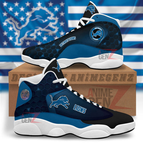Detroit Lions Air Jordan 13 Sneakers NFL Custom Sport Shoes