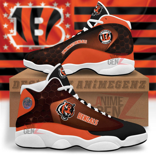 Cincinnati Bengals Air Jordan 13 Sneakers NFL Custom Sport Shoes