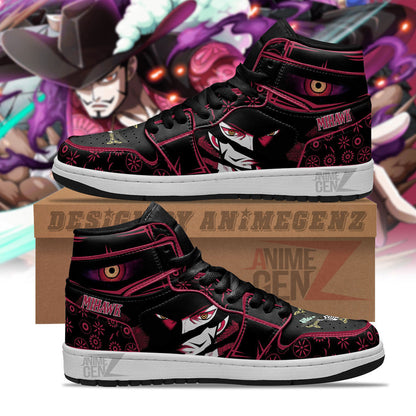 One Piece Dracule Mihawk JD Sneakers Custom Anime Shoes