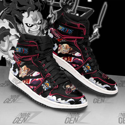 One Piece Monkey D.Luffy JD Sneakers Custom Anime Shoes