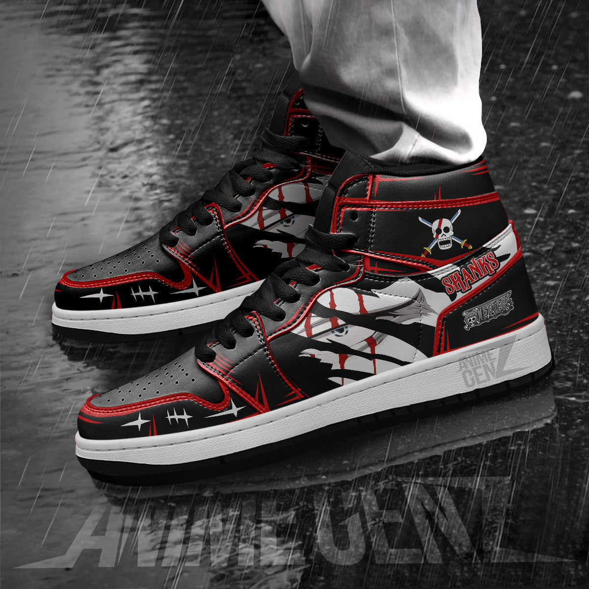 One Piece Shanks JD Sneakers Custom Anime Shoes
