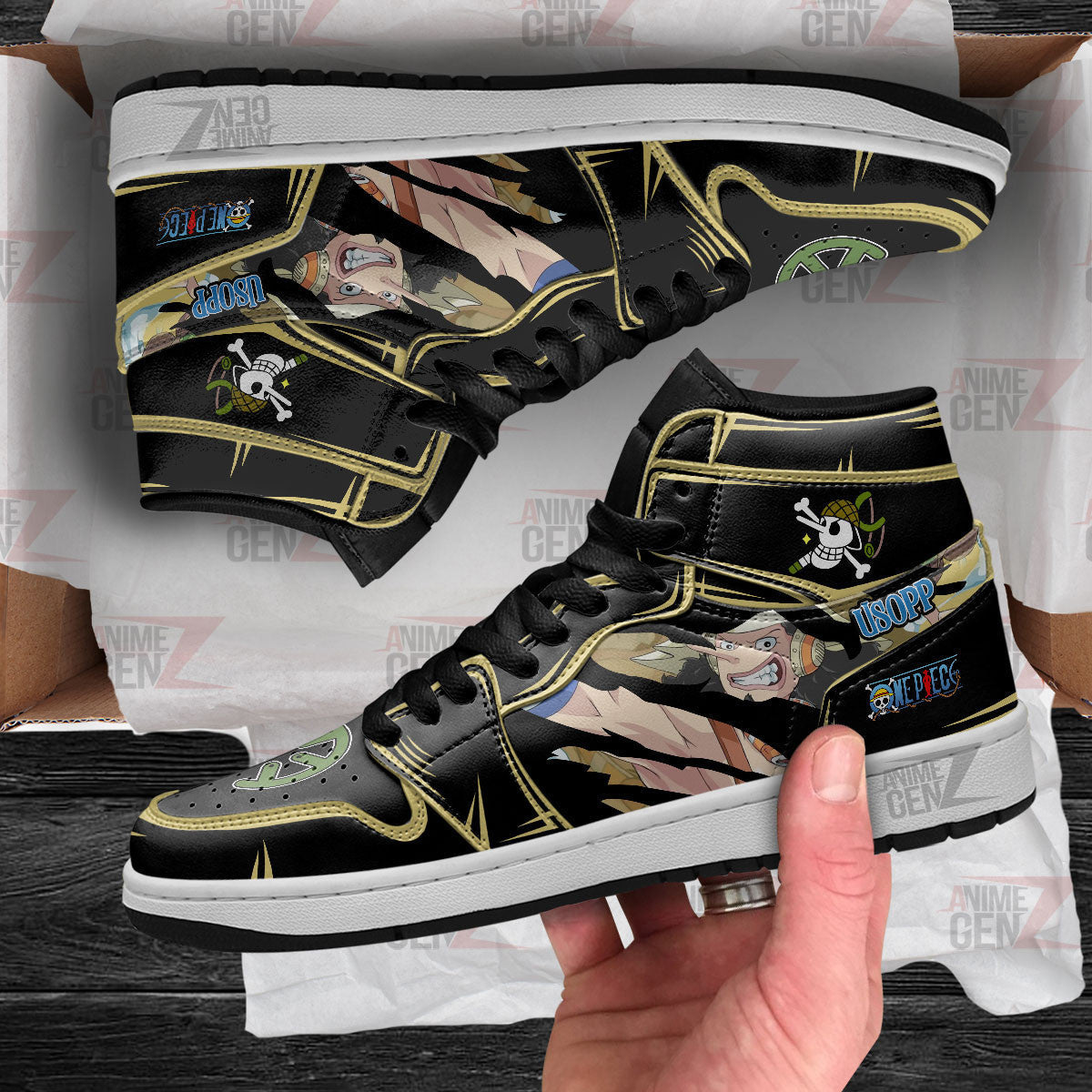 One Piece Usopp JD Sneakers Custom Anime Shoes