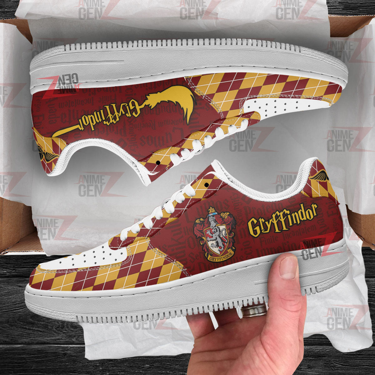 Harry Potter Gryffindor Air Force Sneakers Custom Anime Shoes