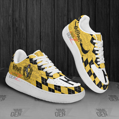 Harry Potter Hufflepuff Air Force Sneakers Custom Anime Shoes