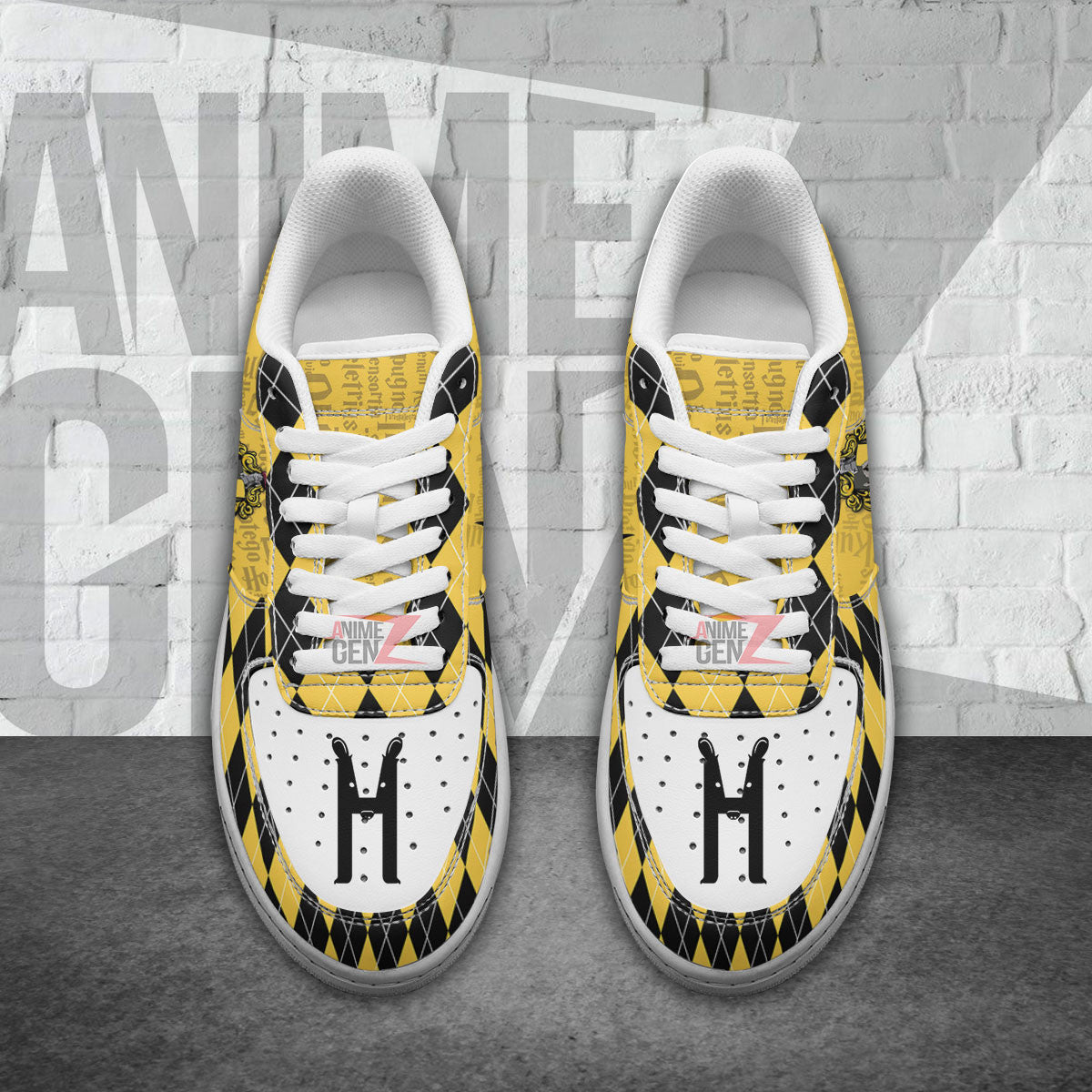 Harry Potter Hufflepuff Air Force Sneakers Custom Anime Shoes
