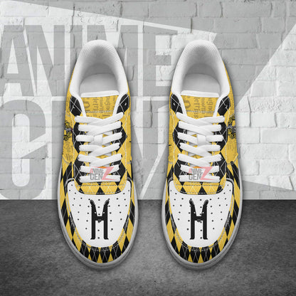 Harry Potter Hufflepuff Air Force Sneakers Custom Anime Shoes
