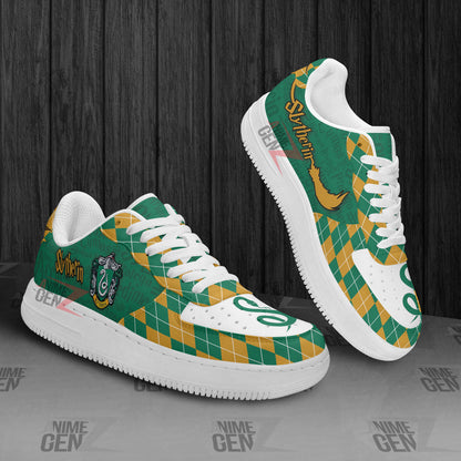 Harry Potter Slytherin Air Force Sneakers Custom Anime Shoes