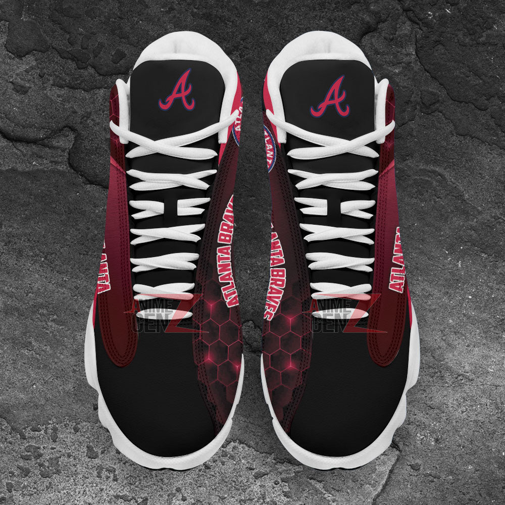 Atlanta Braves Air Jordan 13 Sneakers MLB Custom Sports Shoes