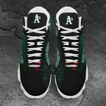 Oakland Athletics Air Jordan 13 Sneakers MLB Custom Sports Shoes
