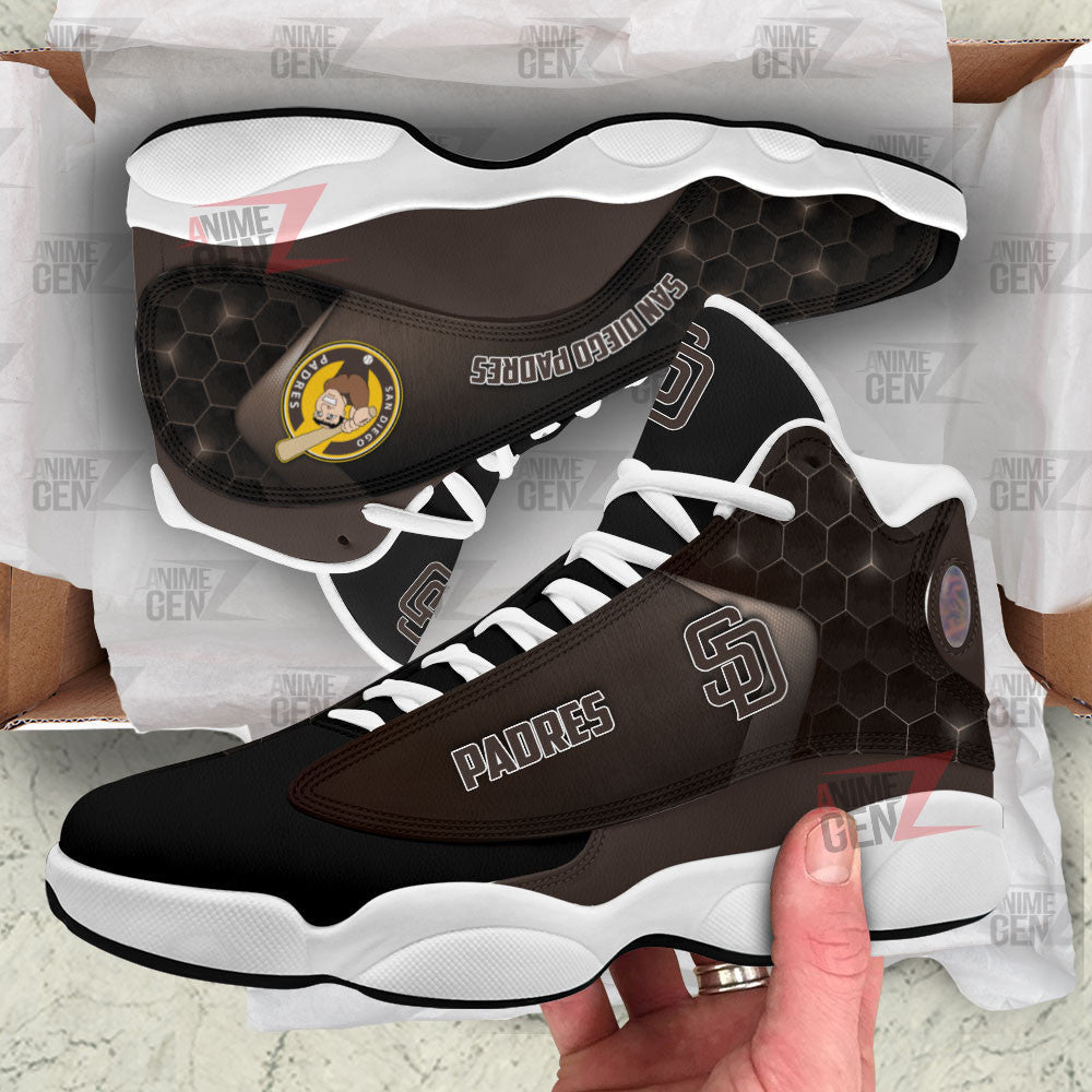 San Diego Padres Air Jordan 13 Sneakers MLB Custom Sports Shoes