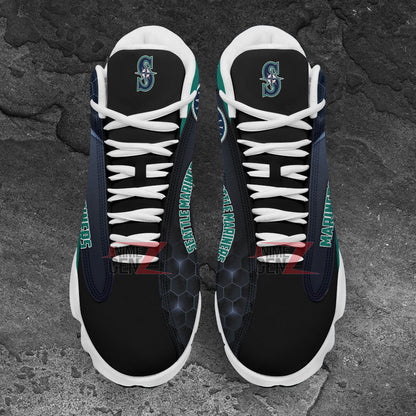 Seattle Mariners Air Jordan 13 Sneakers MLB Custom Sports Shoes