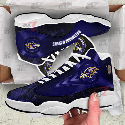 Baltimore Ravens Air Jordan Sneakers 13 NFL Custom Sport Shoes